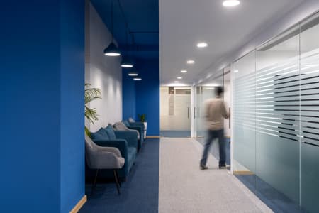 Blue Grid Workspace